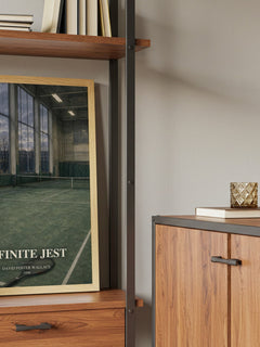 Infinite Jest book watercolour illustration paper finish options – matte satin gloss