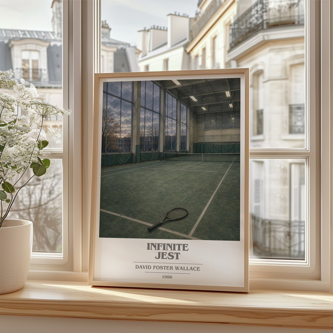 Infinite Jest book cover poster colour and style options – David Foster Wallace book art