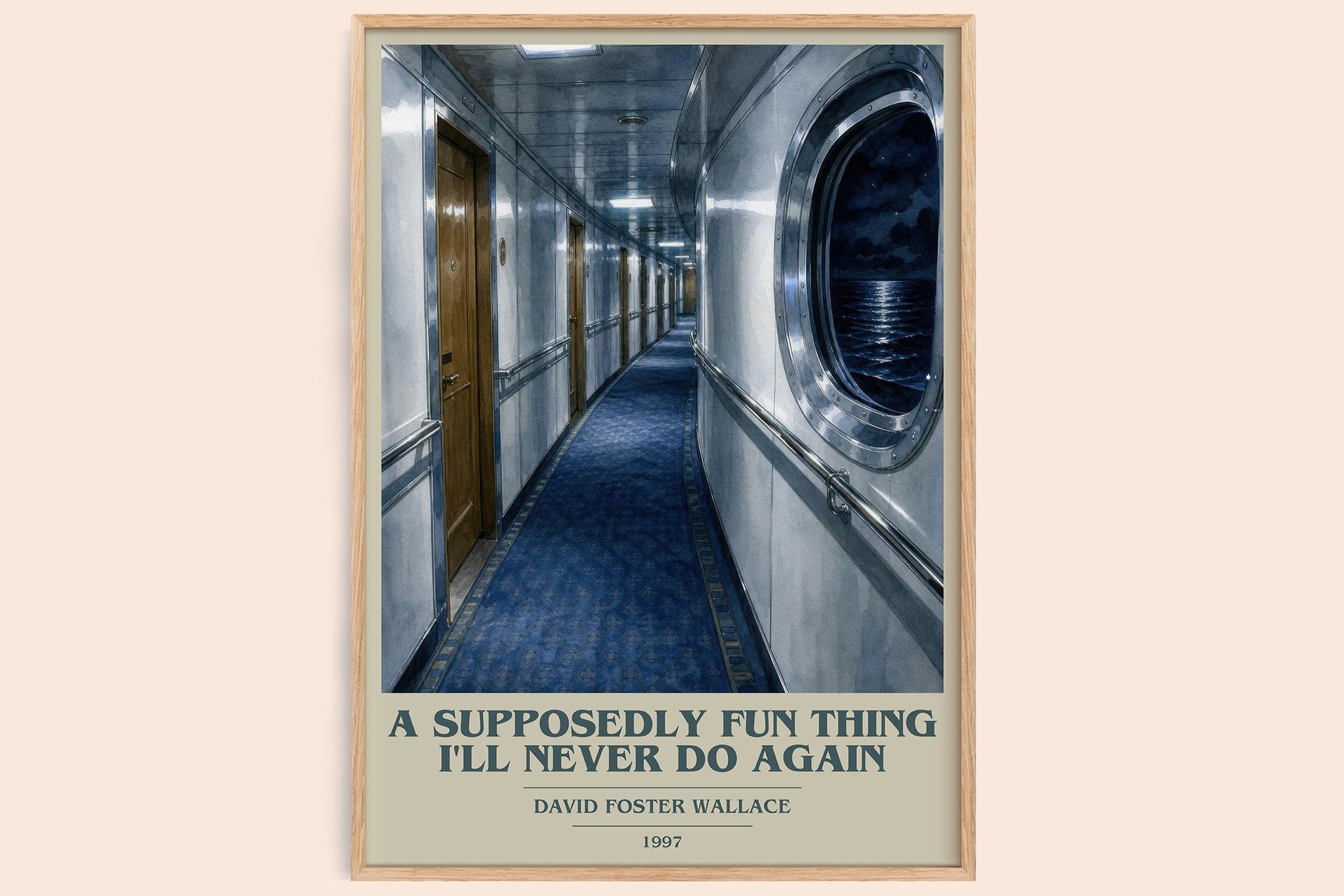supposedly fun thing I'll never do again Book Cover Poster – D.
