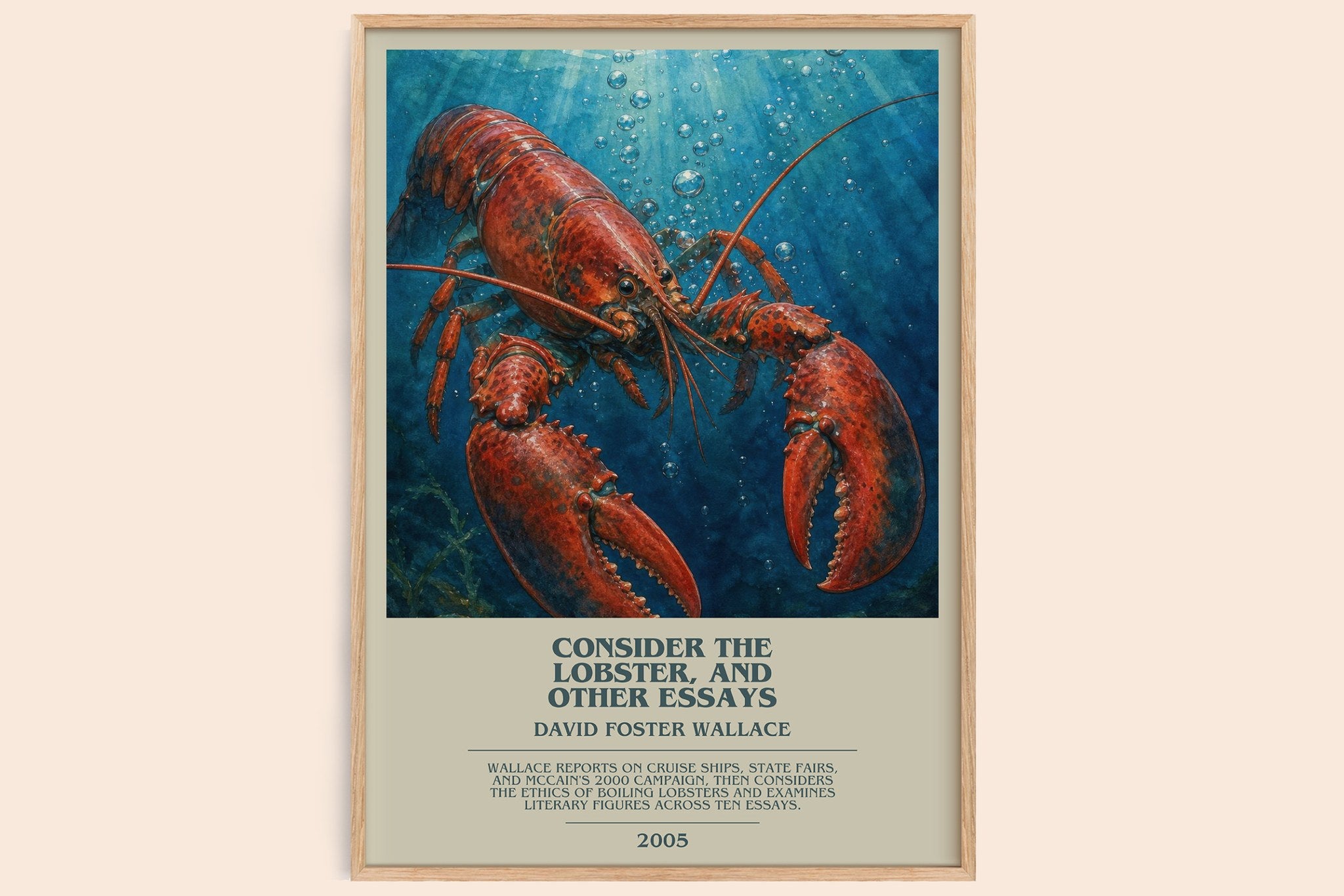 Consider the lobster, and other essays Bookish Wall Art by D. Wallace