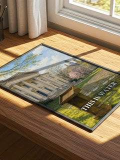 This is water watercolour book poster framed on wall – philosophy wall art
