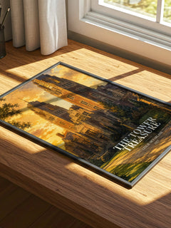 The tower treasure watercolour book poster framed on wall – mystery wall art
