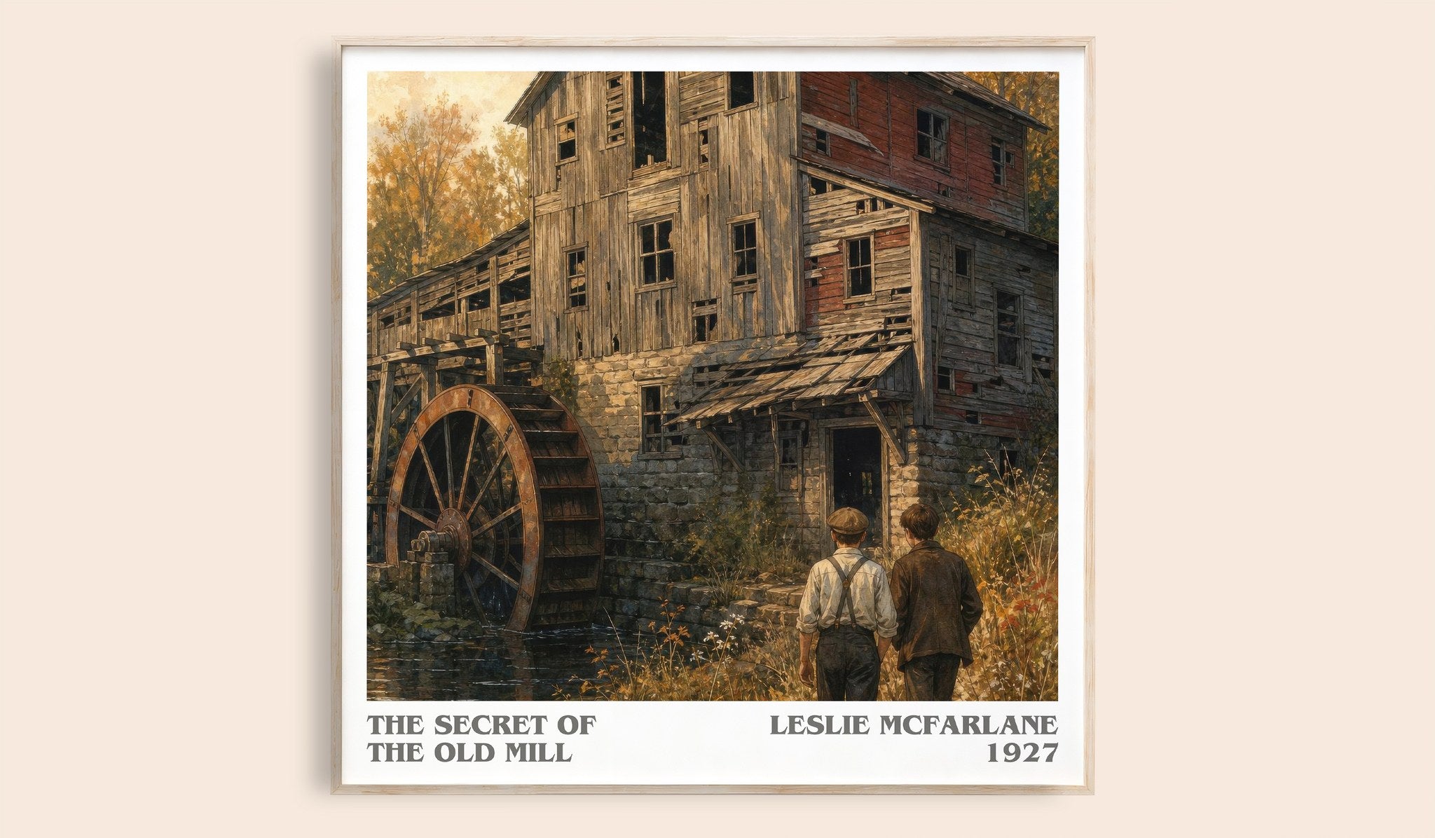 The secret of the old mill Literary Art Print by Leslie McFarlane