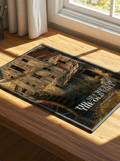 The secret of the old mill watercolour book poster framed on wall – mystery wall art