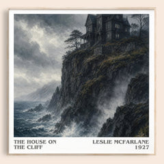 The House on the Cliff Literary Art Print by Leslie McFarlane – image 1