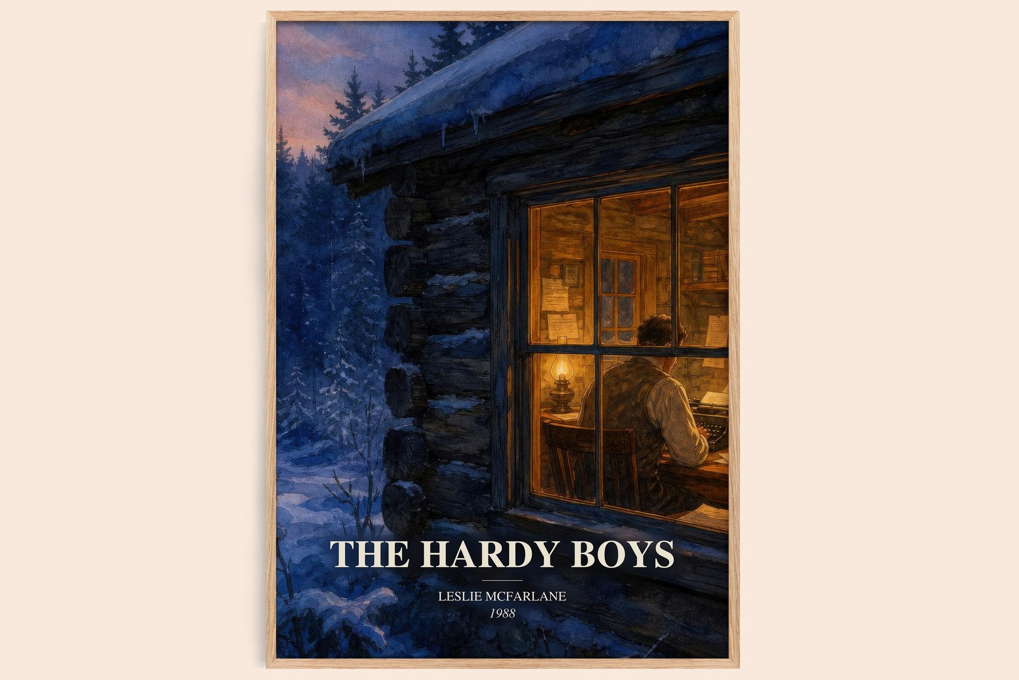 The Hardy boys Book Watercolour Illustration by Leslie McFarlane