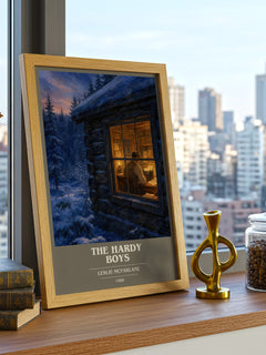 The Hardy boys book cover print framed by window – literary home decor