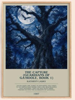 The Capture (Guardians of Ga'Hoole, Book 1) bookish book poster by Kathryn Lasky – framed literary art print