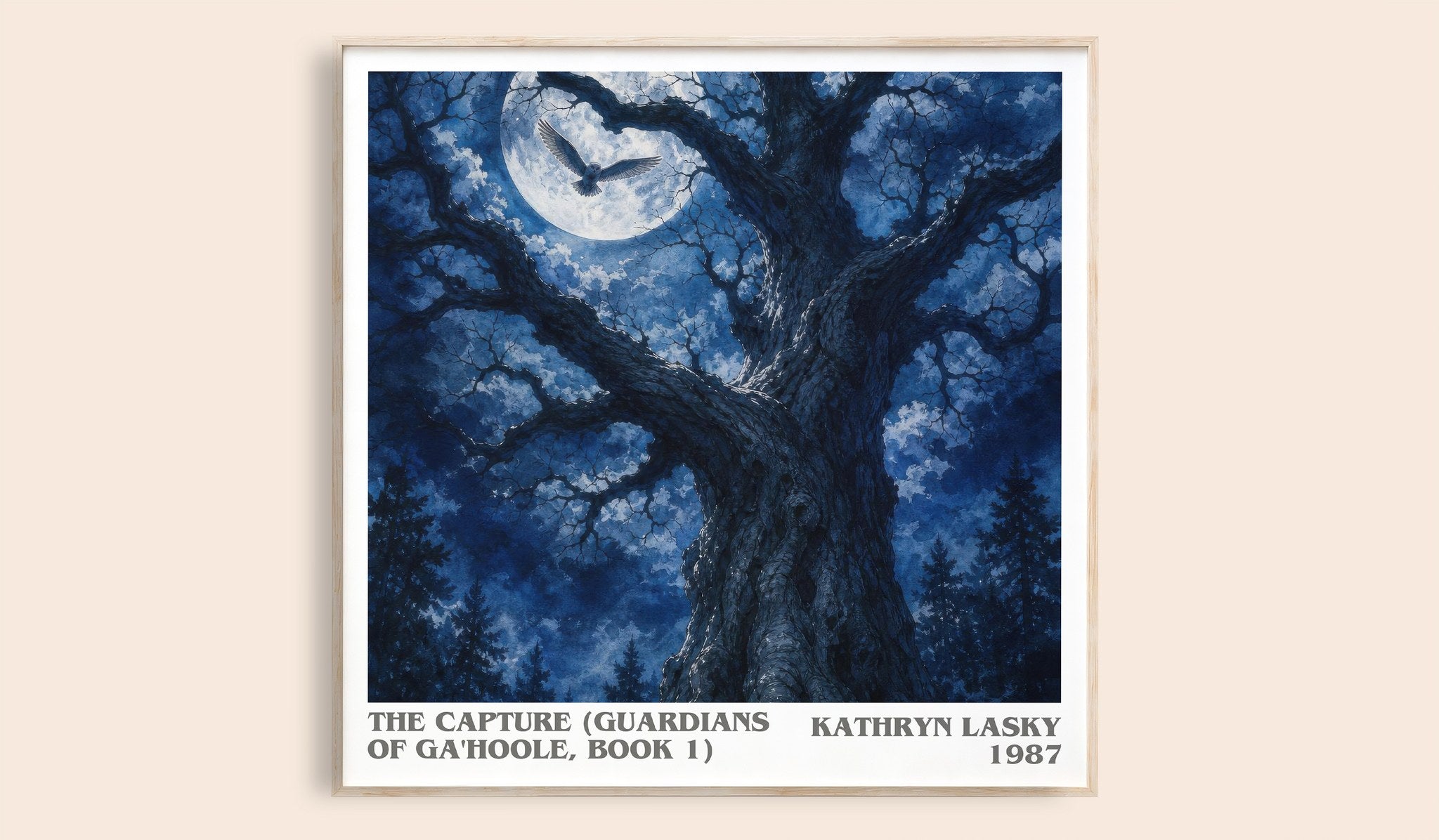 Capture (Guardians of Ga'Hoole, Book 1) Literary Art Print by K. Lasky