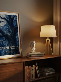 The Capture (Guardians of Ga'Hoole, Book 1) watercolour print on bookshelf – Kathryn Lasky fan gift