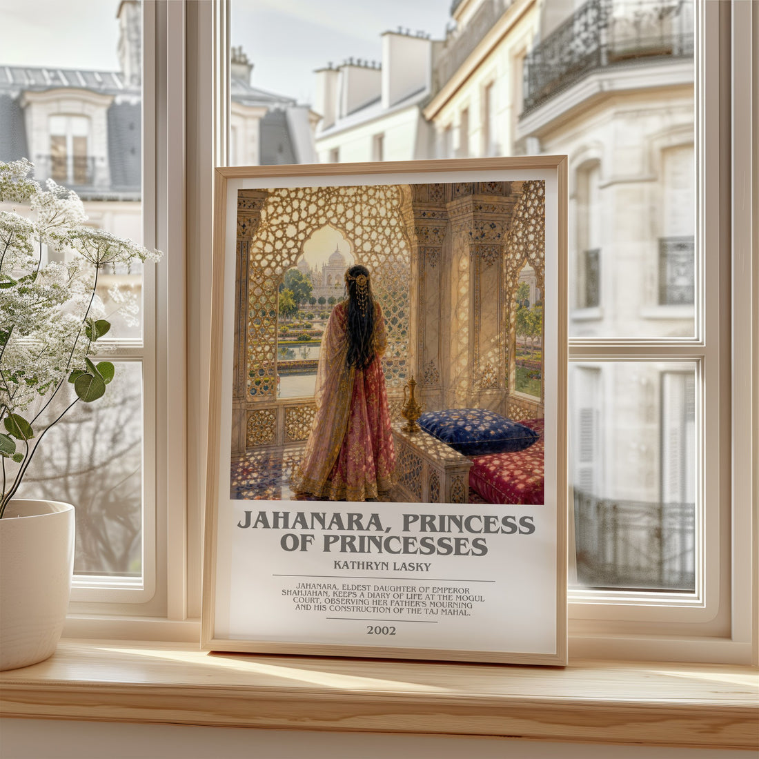Jahanara, Princess of Princesses bookish poster colour and style options – Kathryn Lasky book art