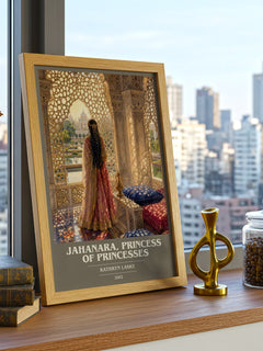 Jahanara, Princess of Princesses book cover print framed by window – literary home decor