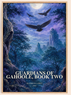 Guardians of GaHoole, Book Two watercolour book poster by Kathryn Lasky – framed literary art print
