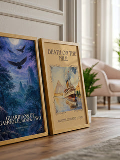 Guardians of GaHoole, Book Two watercolour print framed by window – literary home decor