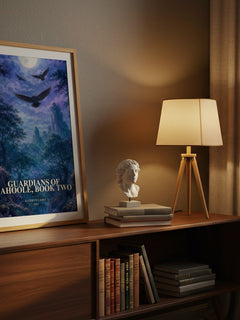 Guardians of GaHoole, Book Two watercolour print on bookshelf – Kathryn Lasky fan gift