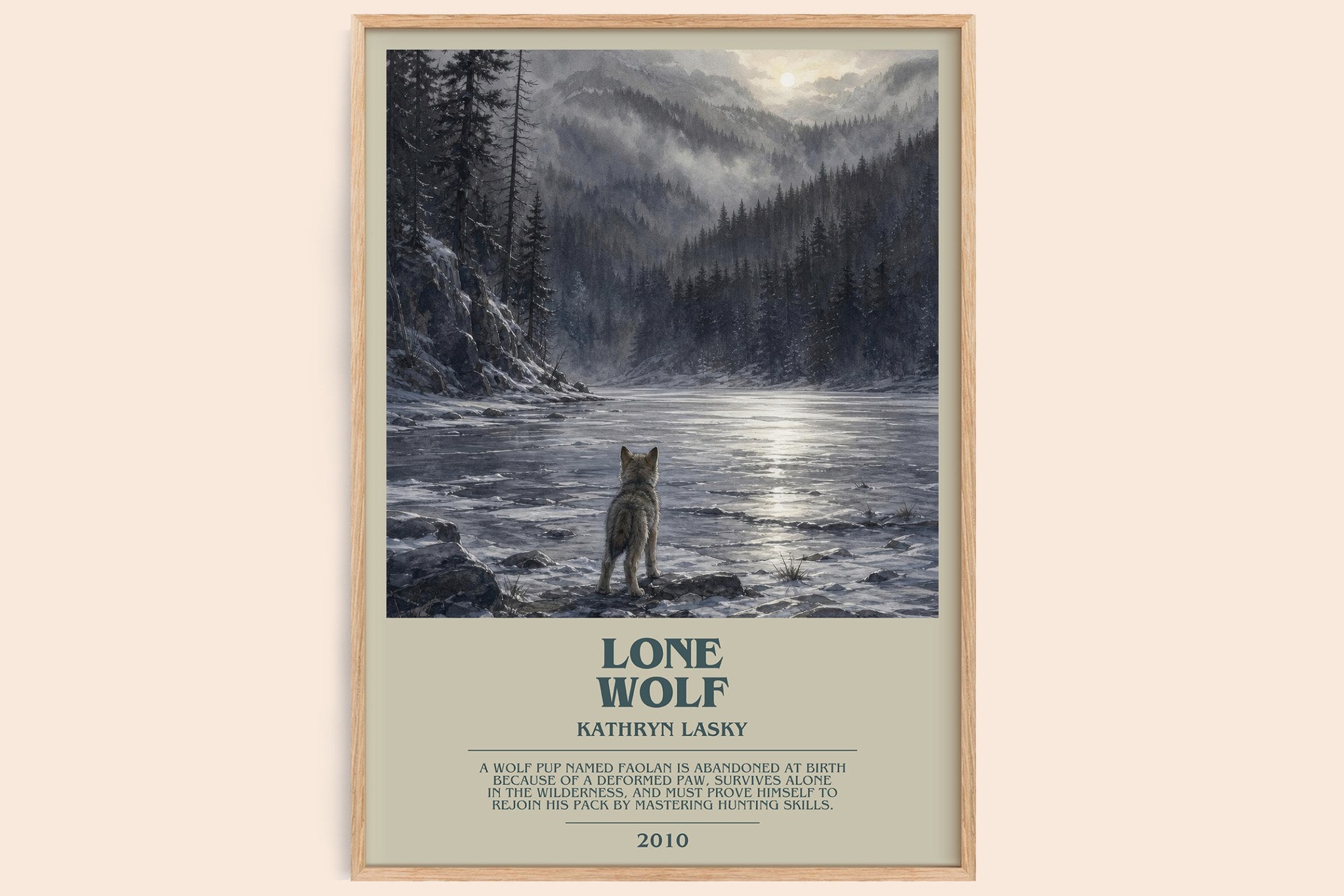 Lone wolf Bookish Wall Art by Kathryn Lasky