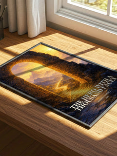 The hero with a thousand faces watercolour book poster framed on wall – non fiction wall art