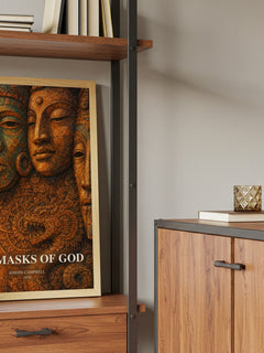 The masks of God book watercolour illustration paper finish options – matte satin gloss