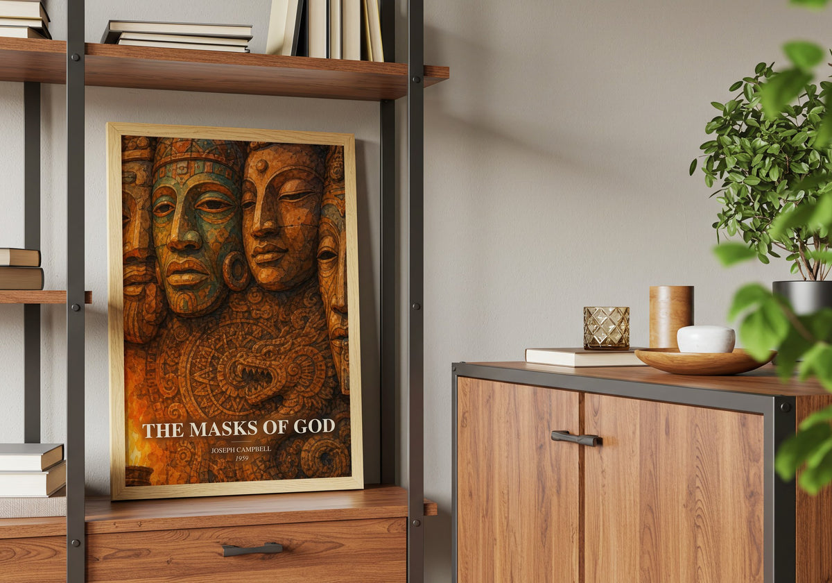 The masks of God book watercolour illustration paper finish options – matte satin gloss
