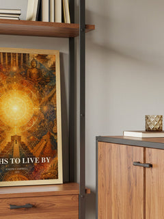 Myths to live by book watercolour illustration paper finish options – matte satin gloss