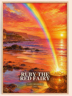 Ruby the Red Fairy watercolour book poster by Daisy Meadows – framed literary art print