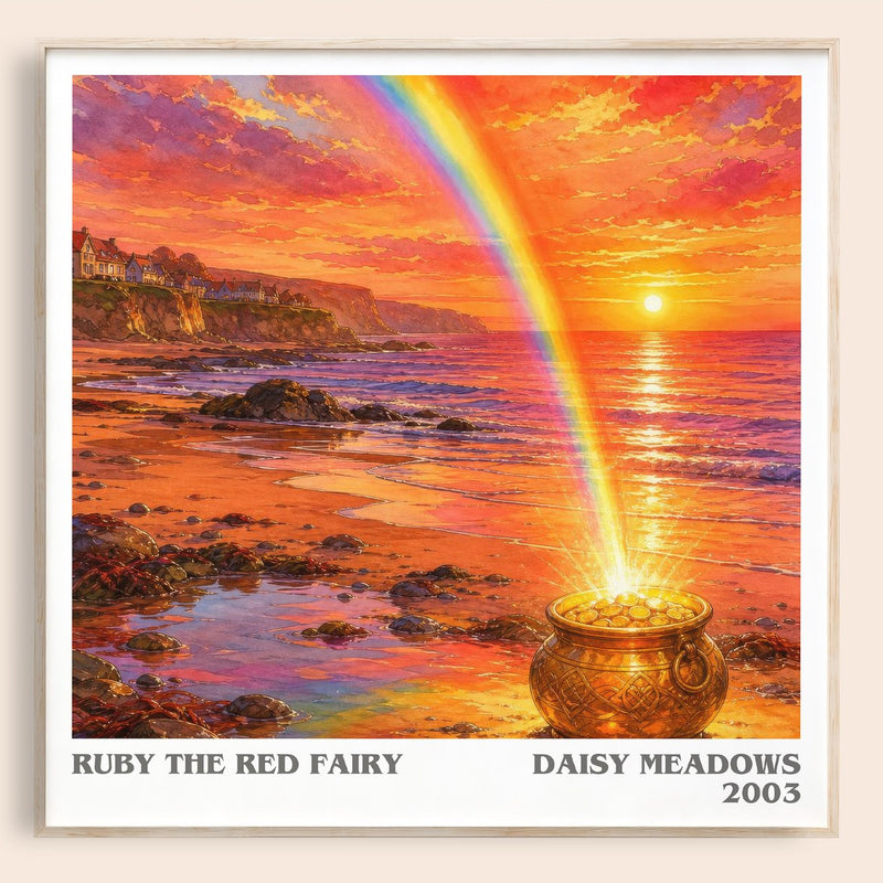 Ruby the Red Fairy literary book poster by Daisy Meadows – framed literary art print
