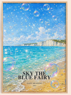 Sky the Blue Fairy watercolour book poster by Daisy Meadows – framed literary art print