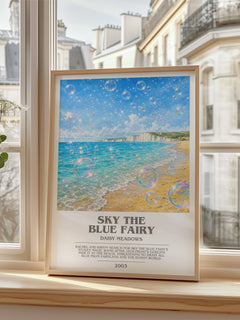 Sky the Blue Fairy bookish poster colour and style options – Daisy Meadows book art