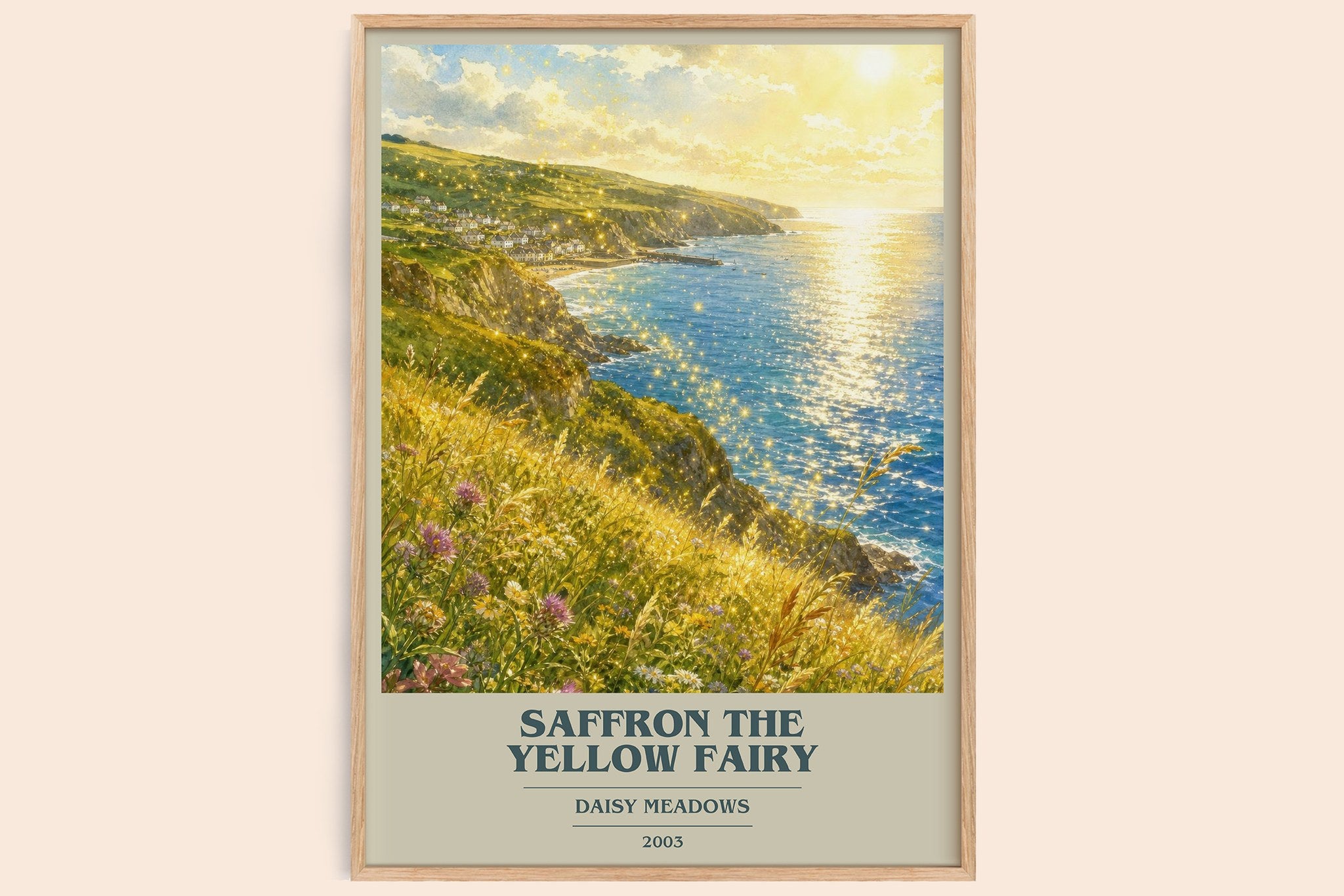 Saffron the Yellow Fairy Book Cover Poster by Daisy Meadows