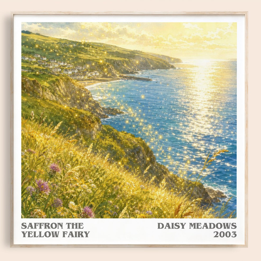 Saffron the Yellow Fairy literary book poster by Daisy Meadows – framed literary art print
