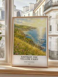 Saffron the Yellow Fairy book cover poster colour and style options – Daisy Meadows book art