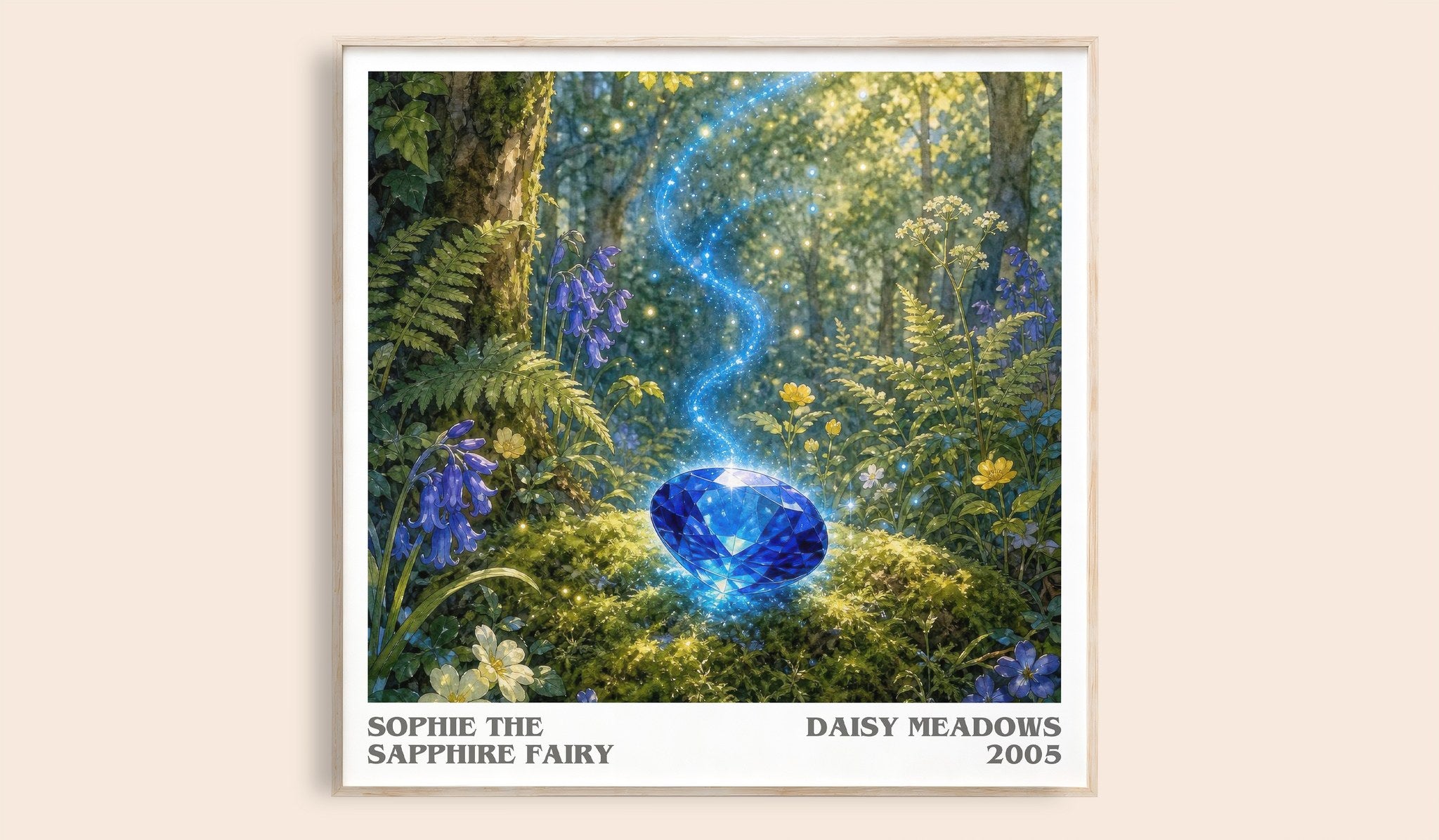 Sophie the Sapphire Fairy Literary Art Print by Daisy Meadows