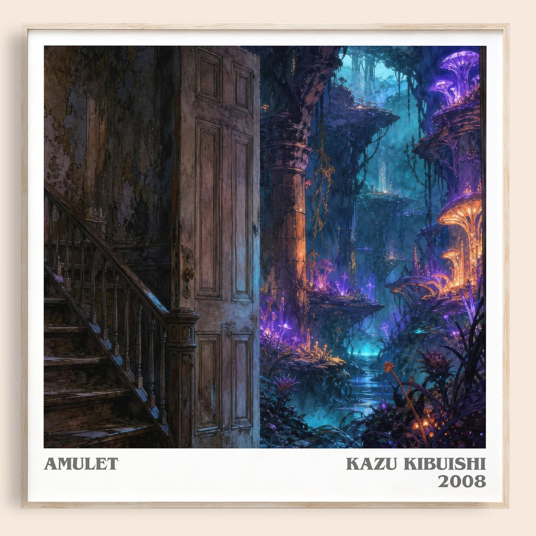 Amulet literary book poster by Kazu Kibuishi – framed literary art print