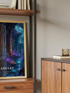Amulet book watercolour illustration paper finish options – matte satin gloss