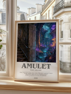 Amulet bookish poster colour and style options – Kazu Kibuishi book art