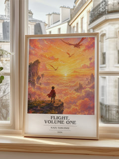 Flight, Volume One book cover poster colour and style options – Kazu Kibuishi book art