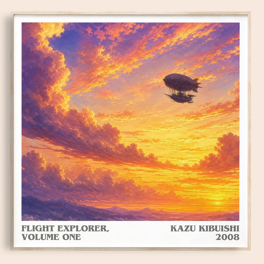 Flight Explorer, Volume One literary book poster by Kazu Kibuishi – framed literary art print