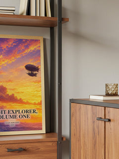 Flight Explorer, Volume One book watercolour illustration paper finish options – matte satin gloss