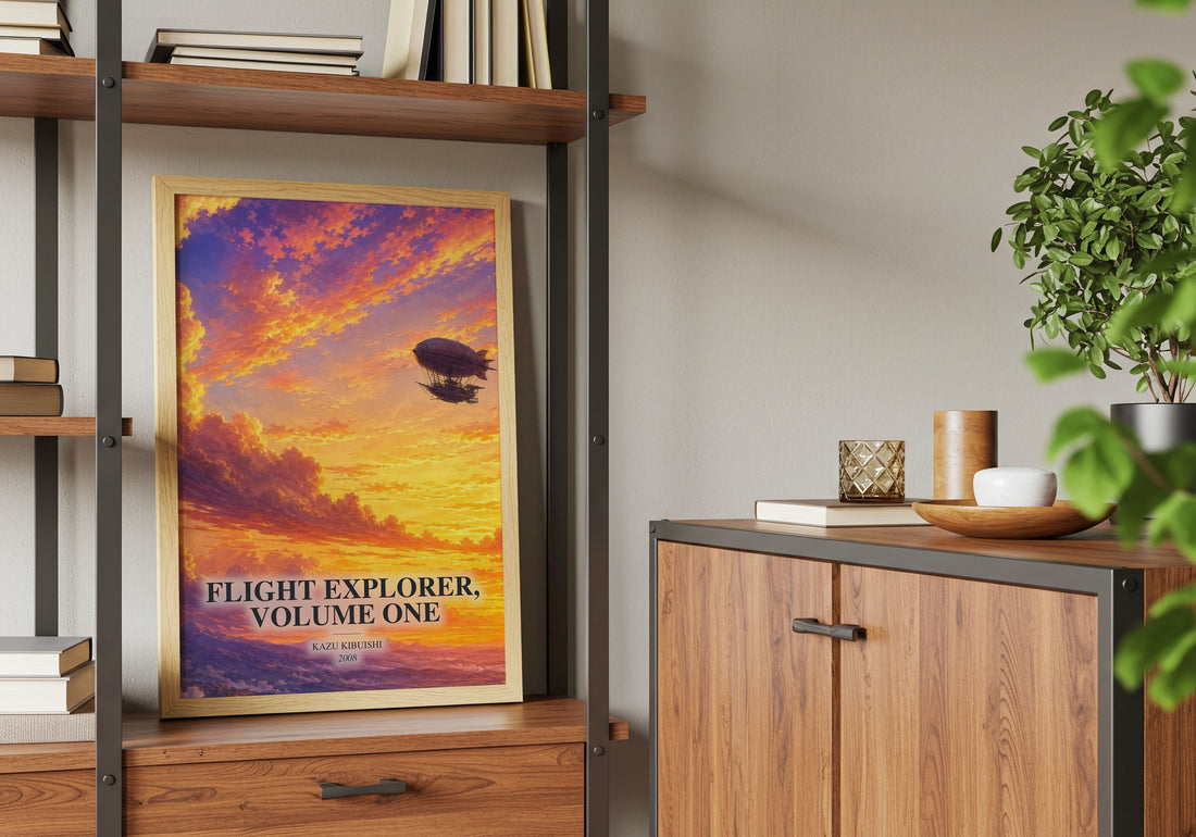 Flight Explorer, Volume One book watercolour illustration paper finish options – matte satin gloss