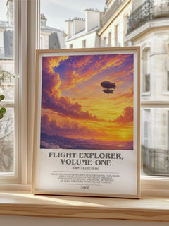 Flight Explorer, Volume One bookish poster colour and style options – Kazu Kibuishi book art