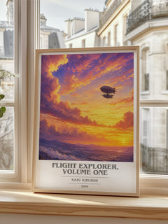 Flight Explorer, Volume One book cover poster colour and style options – Kazu Kibuishi book art