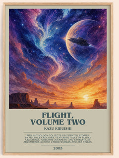 Flight, Volume Two bookish book poster by Kazu Kibuishi – framed literary art print