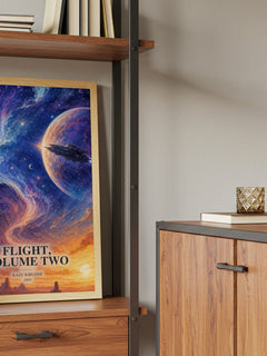 Flight, Volume Two book watercolour illustration paper finish options – matte satin gloss
