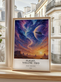 Flight, Volume Two book cover poster colour and style options – Kazu Kibuishi book art