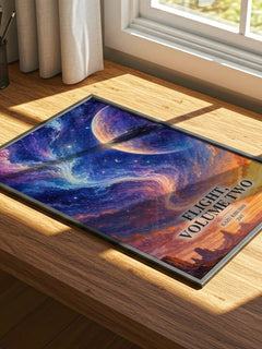 Flight, Volume Two watercolour book poster framed on wall – fantasy wall art