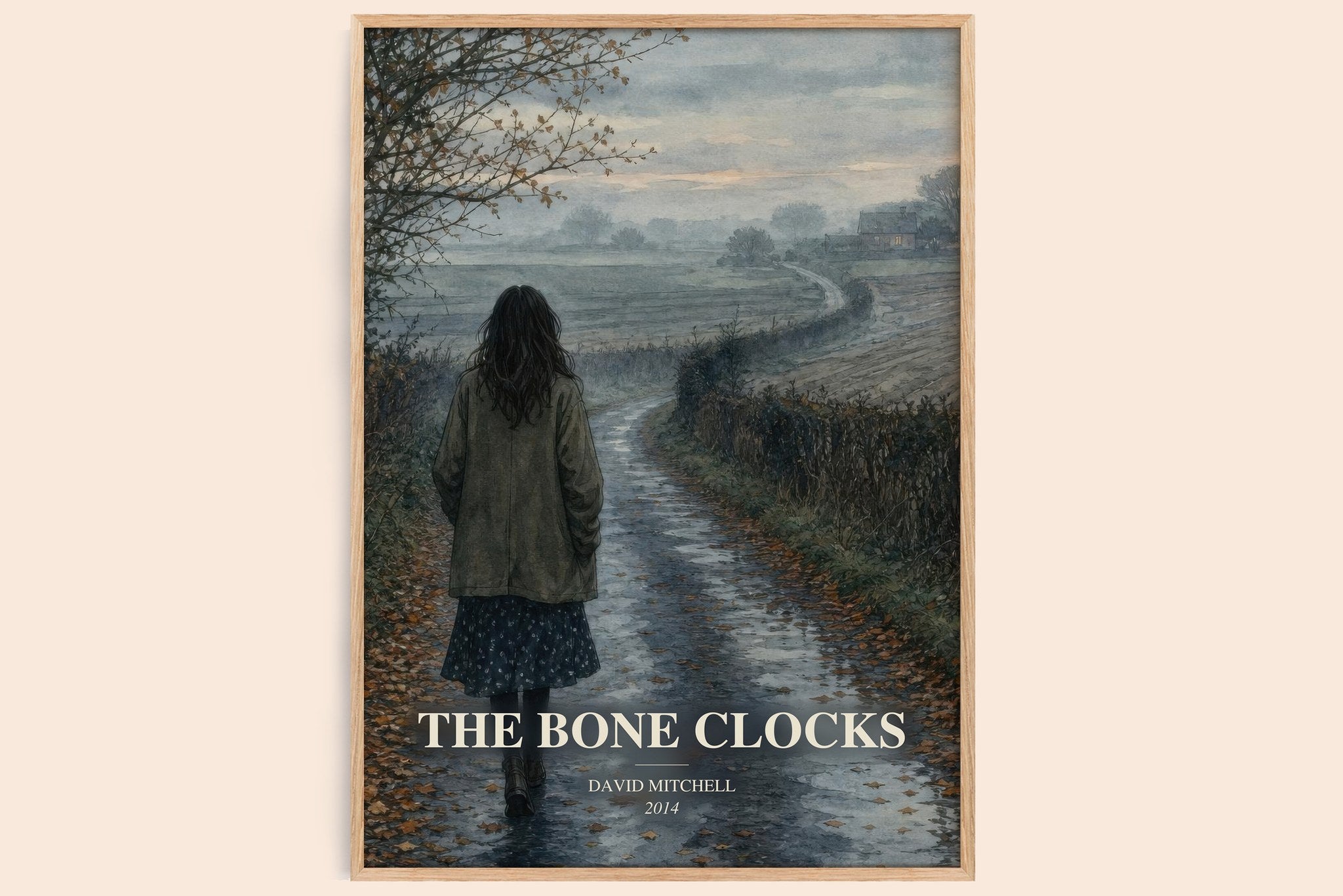 The Bone Clocks Book Watercolour Illustration by David Mitchell