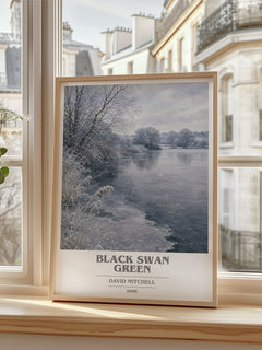 Black Swan Green book cover poster colour and style options – David Mitchell book art