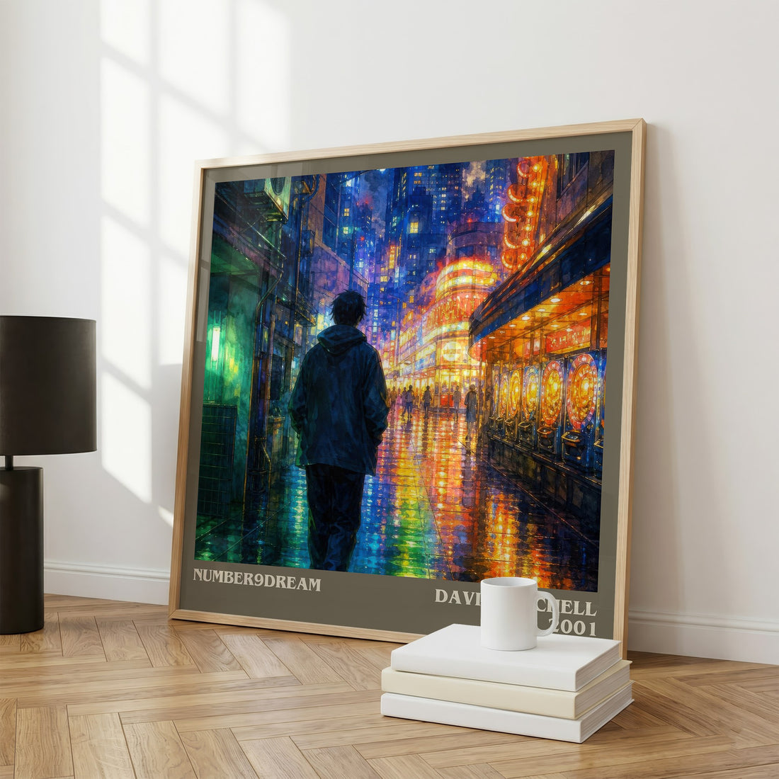 Number9Dream literary print framed by window – literary home decor