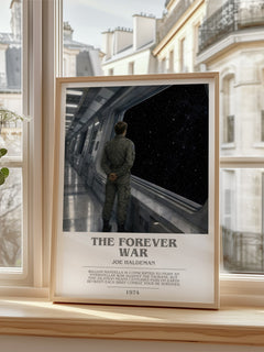 The Forever War bookish poster colour and style options – Joe Haldeman book art