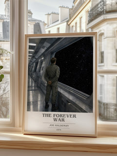 The Forever War book cover poster colour and style options – Joe Haldeman book art